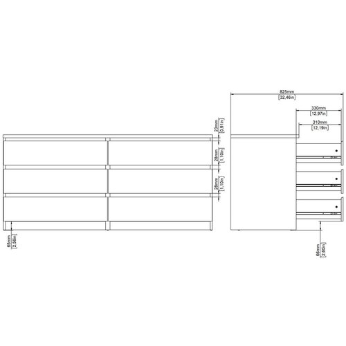 Tvilum Komoda v hrastovem dekorju v naravni barvi 154x70x50 cm Naia &amp;ndash; Slike