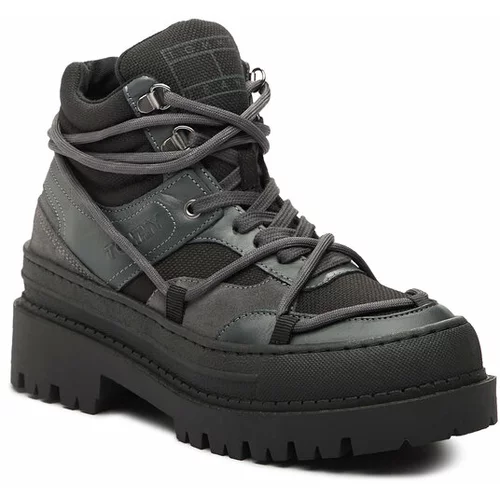 Tommy Jeans Pohodni čevlji Tjw Hybrid Boot EN0EN02338 Črna