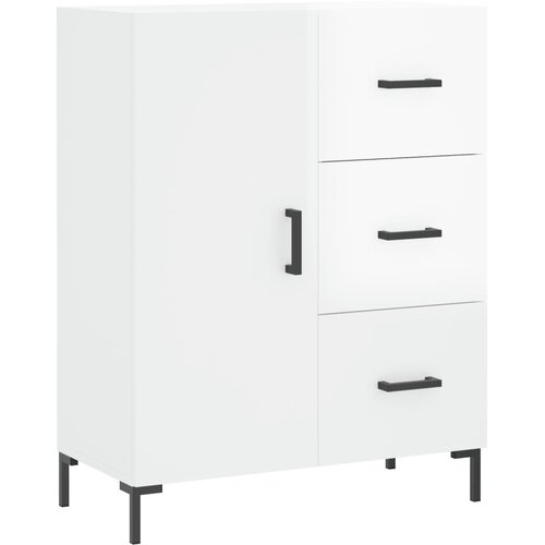 Maison Chic Komoda - Predalnik visok sijaj bela 69,5x34x90 cm inženirski les, (21721797) Slike