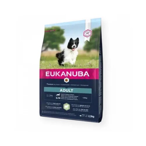 Eukanuba dog adult small&medium lamb&rice 2.5 kg Cene