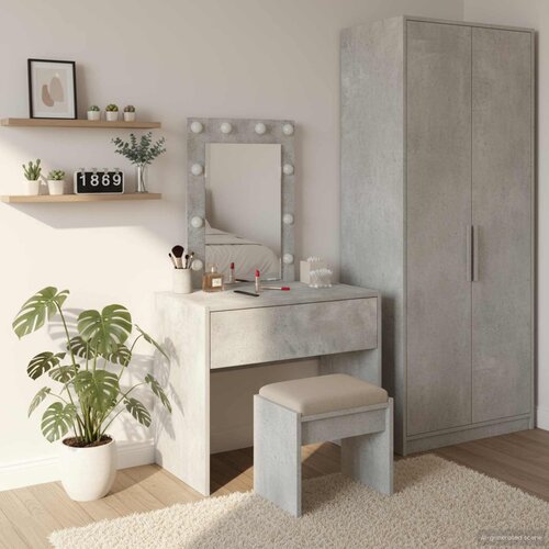  Toaletni stol Siva 60 x 40 x 70 cm Konstruirano drvo Cijene