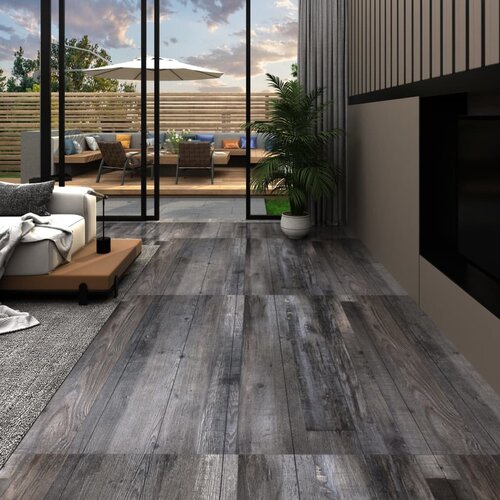 VidaXL Samoljepljive podne obloge PVC 5,21 m&amp;sup2; 2 mm industrijsko drvo Slike