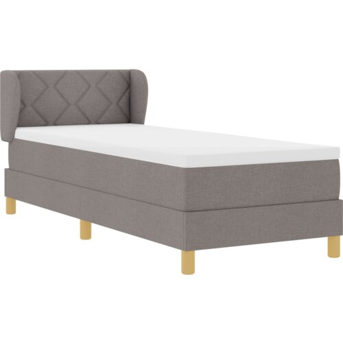 Box Spring krevet s madracem taupe 80x200 cm tkanina Slike