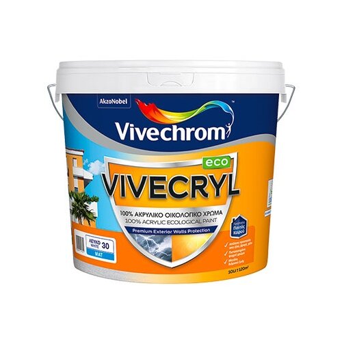 VIVECHROM Akrilna mat boja za fasade 3l, White Vivecryl Eco Cene