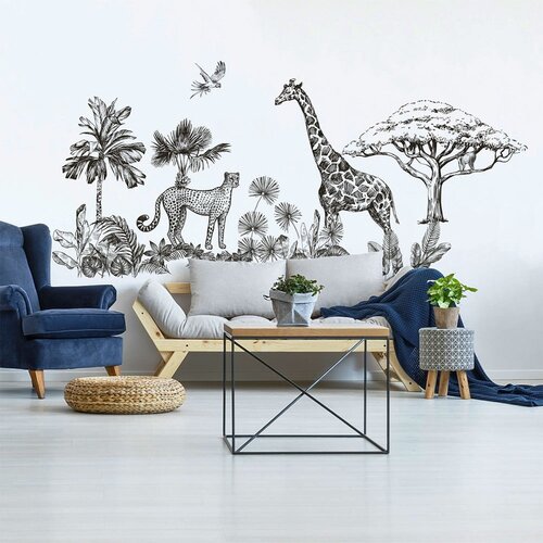 Ambiance Dekorativne stenske nalepke Savanna Slike