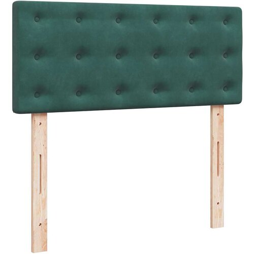 VidaXL okvir za krevet s madraca tamnozeleni 120x190 cm bar&amp;scaron;unasti Slike