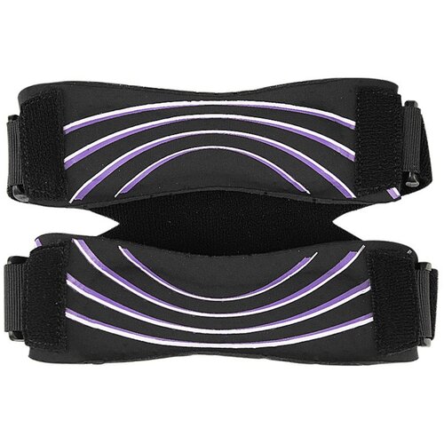 INF Dvojni patelni trakovi - silikonski blažilni kolenski opornik black+purple, (5000287051) Cene
