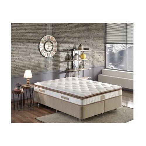Hanah home queen double size padded firm mattress beli - braon (480NRN1266) dušek Slike