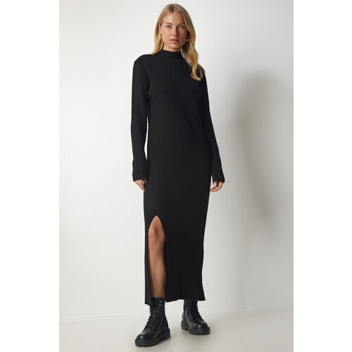 Happiness İstanbul Dress - Black - Wrapover Slike