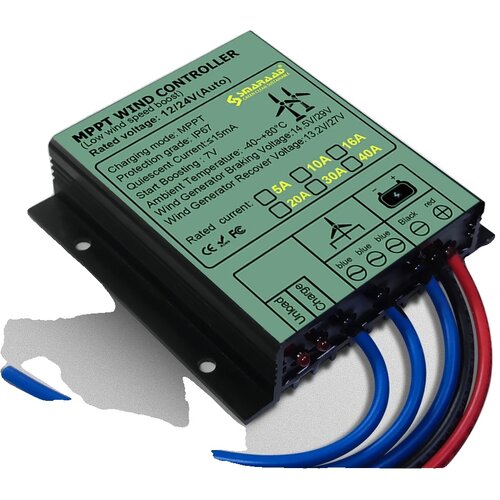 SupplySwap Nadzornik za polnjenje vetra, MPPT, vodoodporen, 10A, 12V 24V AVTO, (5000202081) Cene