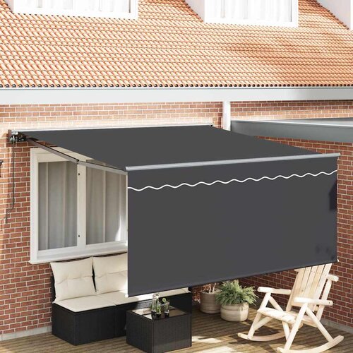 vidaXL retraktilna tenda antracit siva 300 x 250 cm tkanine Cene