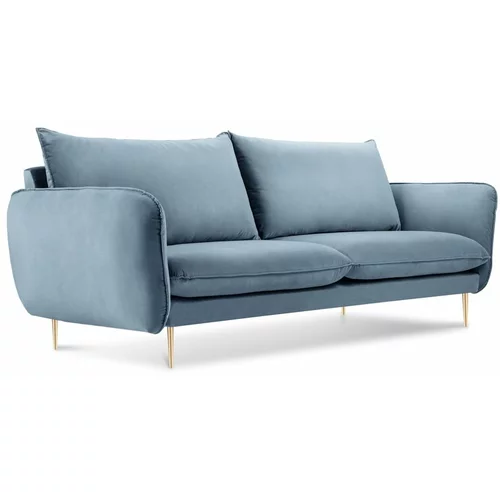 Cosmopolitan Design svjetloplava baršunasta sofa Florence, 160 cm