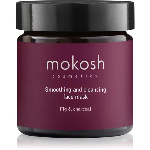 MOKOSH Fig & Charcoal čistilna maska za obraz z gladilnim učinkom 60 ml