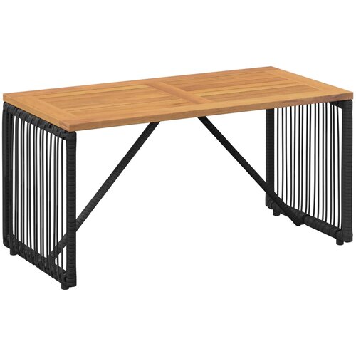  stol Crna i smeđa 80 x 40 x 40 cm poliratan Slike