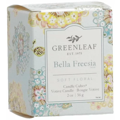 Greenleaf svijeća s mirisom frezije Bella Freesia, vrijeme gorenja 15 sati