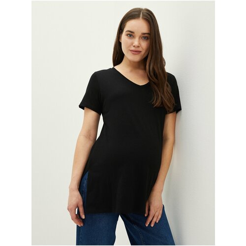 LC Waikiki V-Neck Plain Short Sleeve Cotton Maternity T-Shirt Slike
