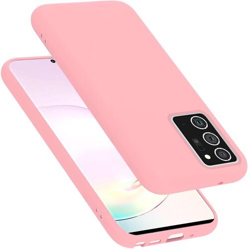 Cadorabo Ohi&amp;scaron;je združljiv s Samsungom v tekoči roza barvi - za&amp;scaron;čitni pokrov iz fleksibilnega silikona TPU, (20582676) Slike
