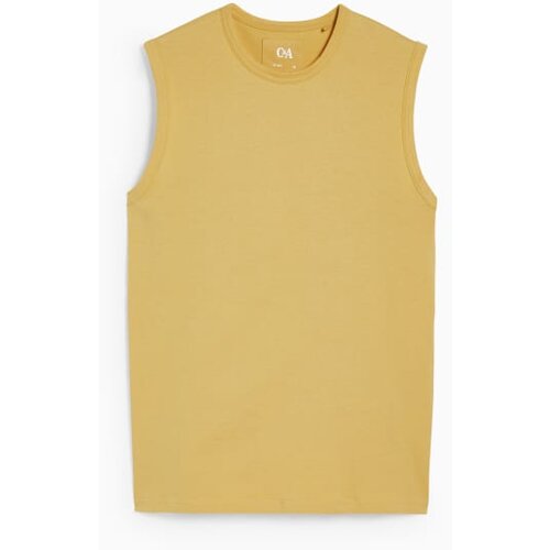 CA Muška majica bez rukava, Slim fit, Žuta Slike