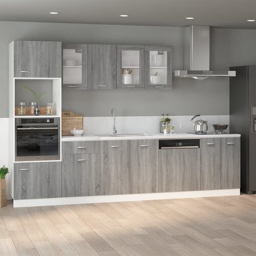 vidaXL Spodnja omarica siva sonoma 60x46x81,5 cm inženirski les Cene