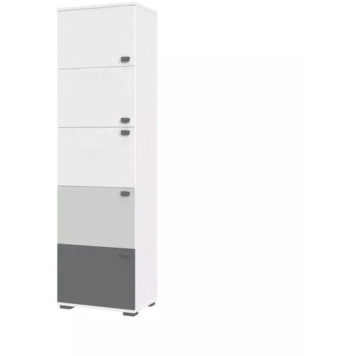 Jela VITRINA ARC F1 (VE� BARV)-Bela mat lak/perla siva mat lak/grafit mat lak Cene