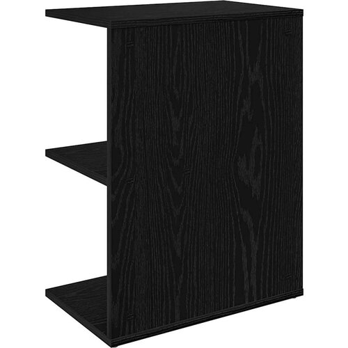 VidaXL Noćni ormarić crni hrast 46,5x29x61 cm konstruiranog drva Slike