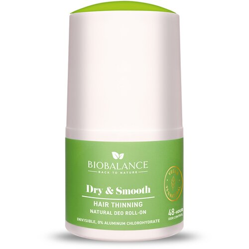 BIOBALANCE Dry & Smooth Hair Minimizing Natural Deo Roll On 50 ml Cene