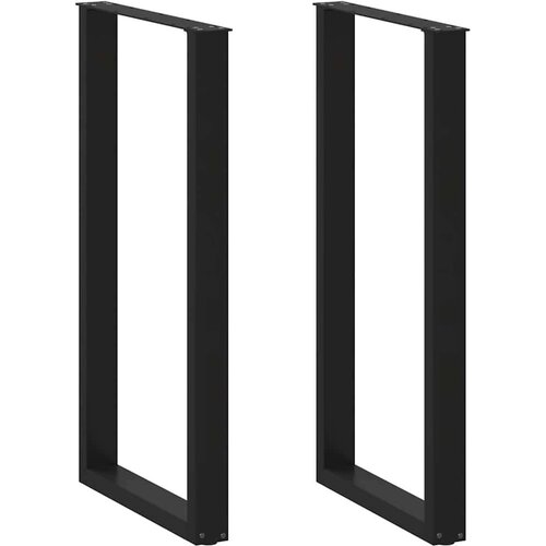  Noge za barsko mizo v obliki črke U, 2 kosa, črne, 60 x (110-111) cm, jeklo, (5000241524) Cene