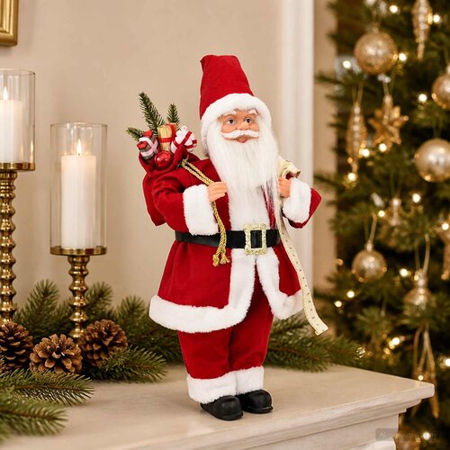  Figura Djed Božićnjak Crvena 46 cm Poliester Slike