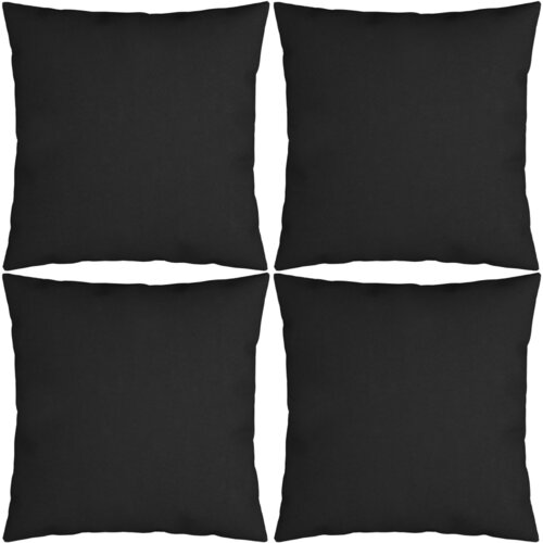 VidaXL Okrasne blazine 4 kosi črne 60x60 cm blago Slike
