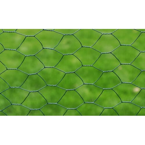 Žičana ograda za koko&amp;scaron;i s PVC oblogom 25 x 0,75 m zelena Slike