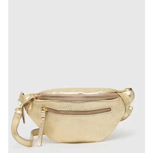 Answear Lab Kožna torbica oko struka boja: zlatna