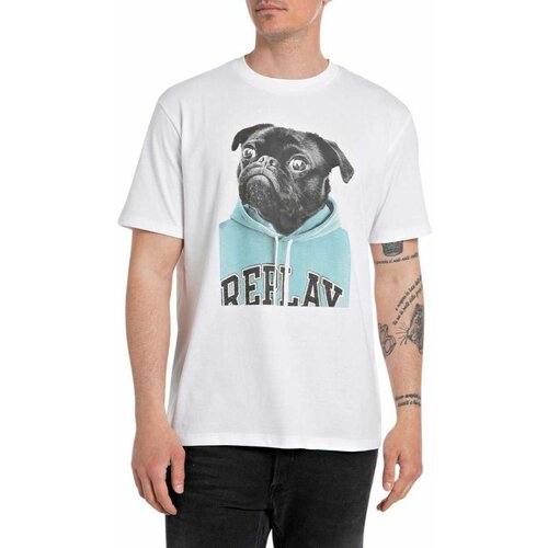Replay muška majica sa printom psa RM6808 {22662}001 Slike