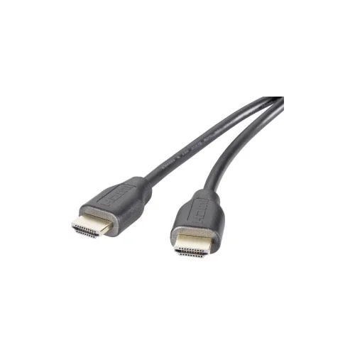 SpeaKa Professional HDMI priključni kabel 5.00 m SP-9075604 audio povratni kanal (arc), pozlaćeni kontakti crna boja [1x