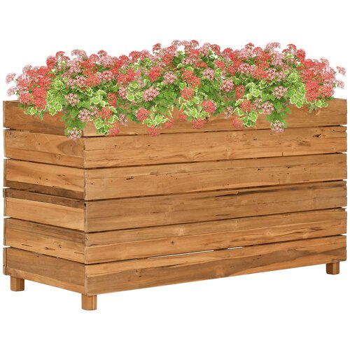 Furnova Visoka greda 100x40x55 cm reciklirana tikovina in jeklo, (21921875) Cene