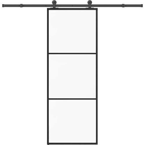  Klizna vrata s priborom 76 x 205 cm od ESG stakla i aluminija - 76 x 205 cm (213.5 cm) 1 2 vodoravne &scaron;ipke Cijene