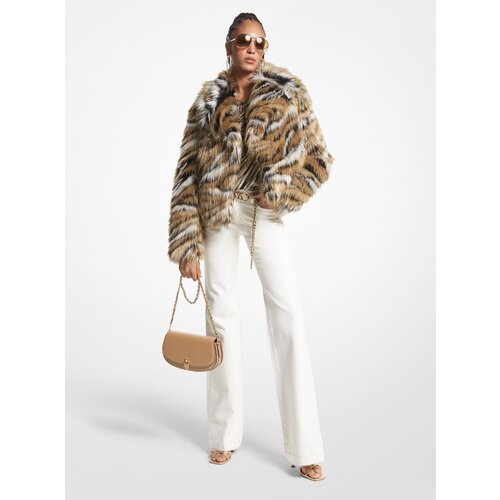 Michael_kors Coat - GLAM TIGER FX FUR COAT multicolour Cene