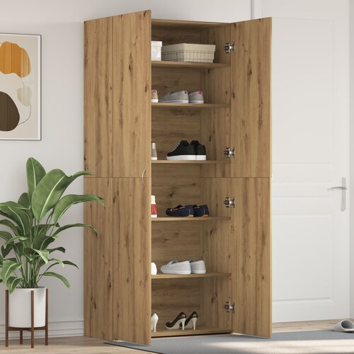 VidaXL Ormar za cipele od umjetnog drva 80x35,5x180 cm Slike