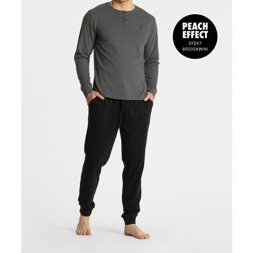 Atlantic Men's pyjamas - black/khaki Slike