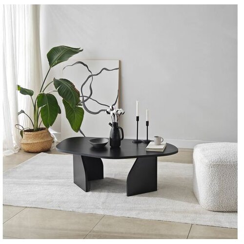 Hanah home Club sto Rock, 105x35x65 cm, crni Cene