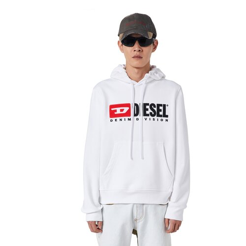 Diesel Sweatshirt - S-GINN-HOOD-DIV SWEAT-SHI white Cijene