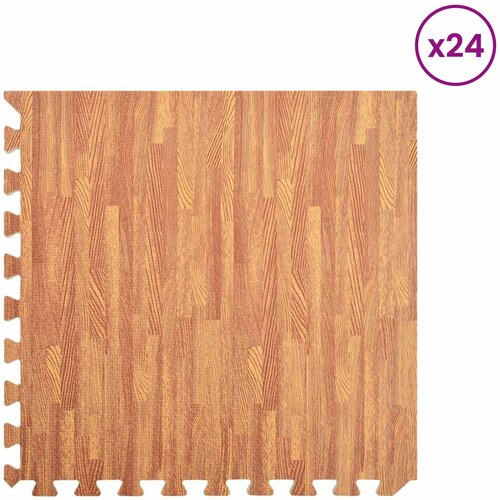  Podloga za bazen 24 pcs boja drva 8,64 ㎡ EVA pjenasti materijal Slike
