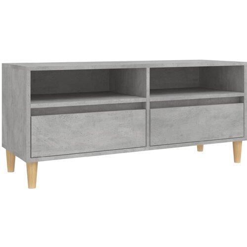 vidaXL TV omarica betonsko siva 100x34,5x44,5 cm inženirski les, (20733945) Cene