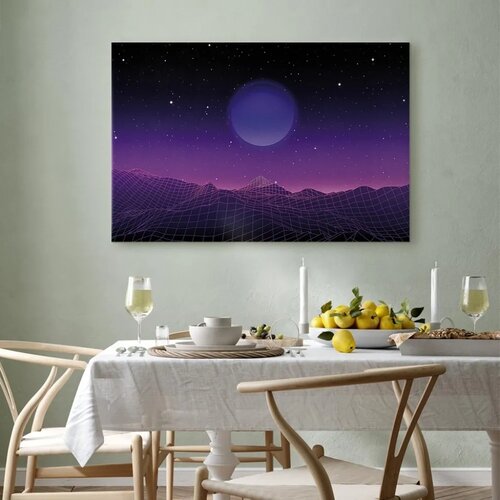  Slika - Futuristic landscape 2 (1 Part) Wide 60x40 Akustična Slike