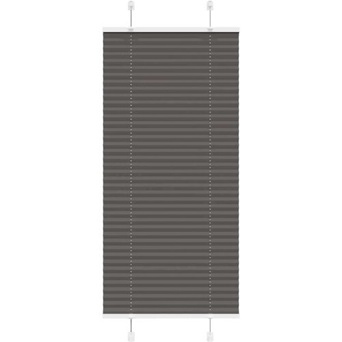 vidaXL Plisirana žaluzija črna 55x100 cm Širina tkanine 54,4 cm Cene