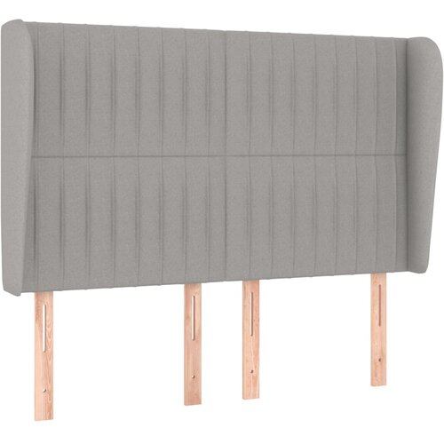 Maison Chic vzglavna omarica - nočna omarica - posteljna omarica z u&scaron;esi svetlo sivo 147x23x118/128 cm blago, (21710894) Cene