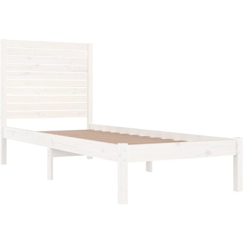  Okvir za krevet bijeli od masivnog drva 90 x 190 cm mali Slike