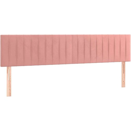 VidaXL Krevet box spring s madracem LED ružičasti 180x200cm bar&amp;scaron;unasti Slike