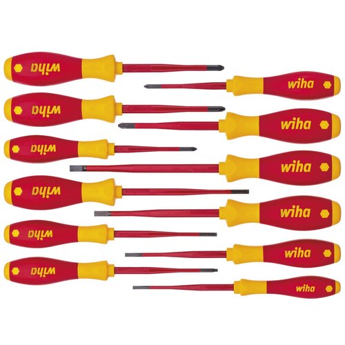 Wiha set odvijača soft finish električarski slim fix sortirani 12 delova ( w 41003 ) Cene