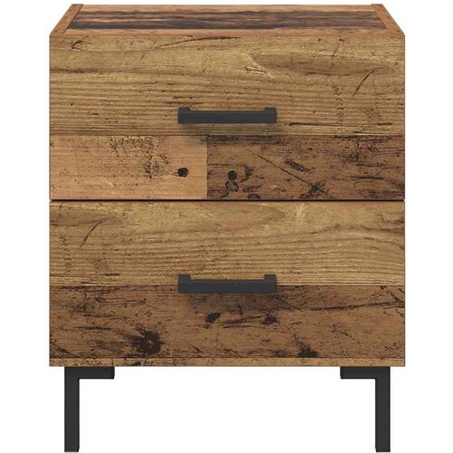  Noćni ormar s ladicama 2 pcs Staro drvo 40 x 35 x 47 5 cm Slike