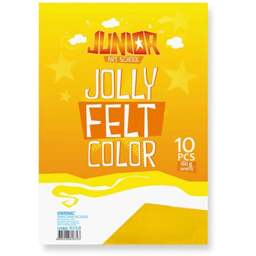 Junior jolly Color Felt, fini filc, A4, 10K, odaberite nijansu Žuta Slike